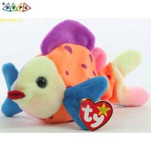 McDonalds 2000 Ty Teenie Beanie Baby LIPS THE FISH #1 NWT Original Packaging